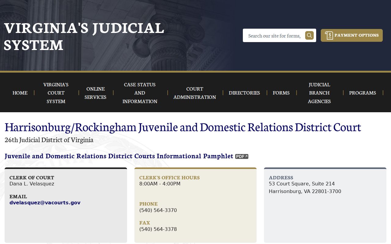 Harrisonburg-Rockingham JDR court information without exposing juvenile case records